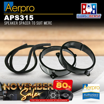 Aerpro APS315 Factory Speaker Adaptor Spacers Suit Mercedes CLK