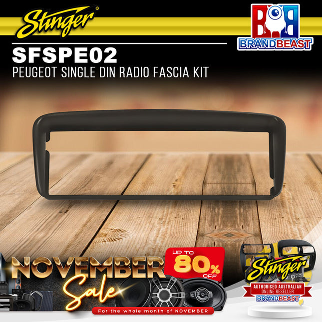 Stinger SFSPE02 Peugeot Single DIN Radio Fascia Kit