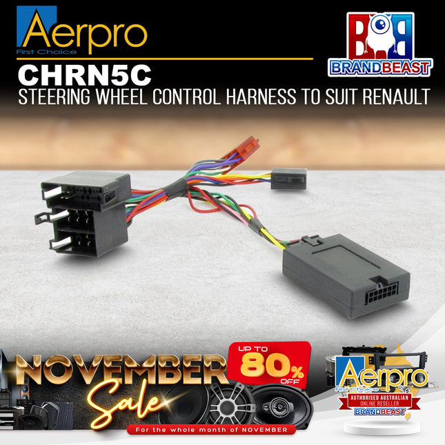 Aerpro CHRN5C Steering Wheel Control Harness Suit Renault Models