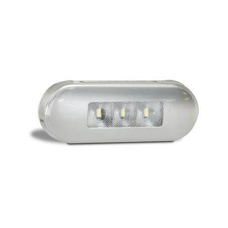LED Autolamps 86AMB 12/24V Amber Marker Clear Lens Coloured LEDs Stainless Steel Bezel