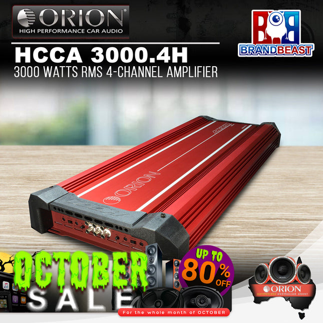 Orion HCCA 3000.4H 3000 Watts RMS 4-Channel Amplifier
