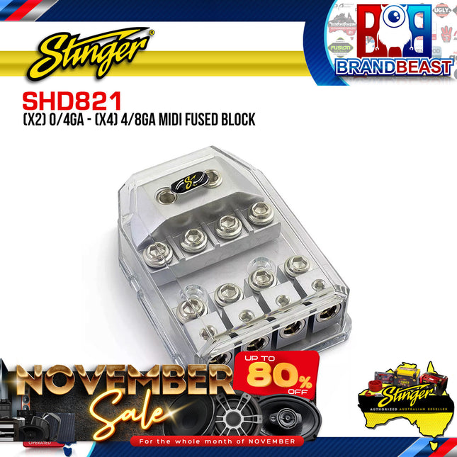Stinger SHD821 HPM Series MIDI Fused Distribution Block