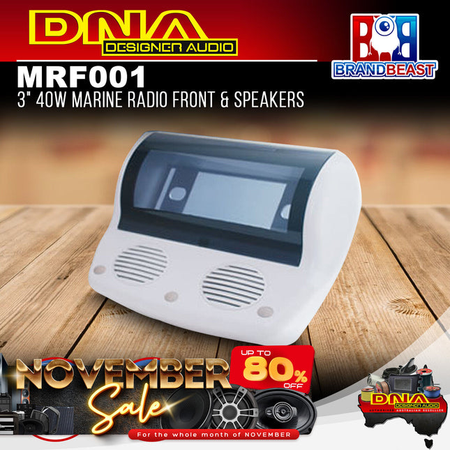 DNA MRF001 3" 40W Marine Radio Front & Speakers