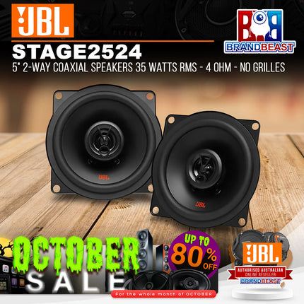 JBL Stage2 524 5" 2-Way Coaxial Speakers 35 Watts RMS - 4 Ohm - No Grilles