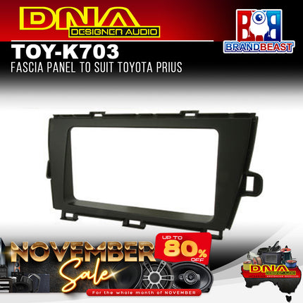 DNA TOY-K703 Double DIN Fascia Panel To Suit Toyota Prius