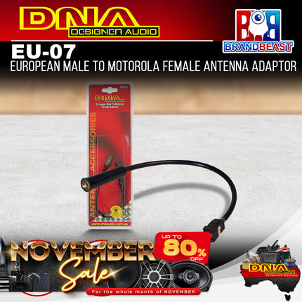 DNA EU-07 European Male To Motorola Female Antenna Adaptor