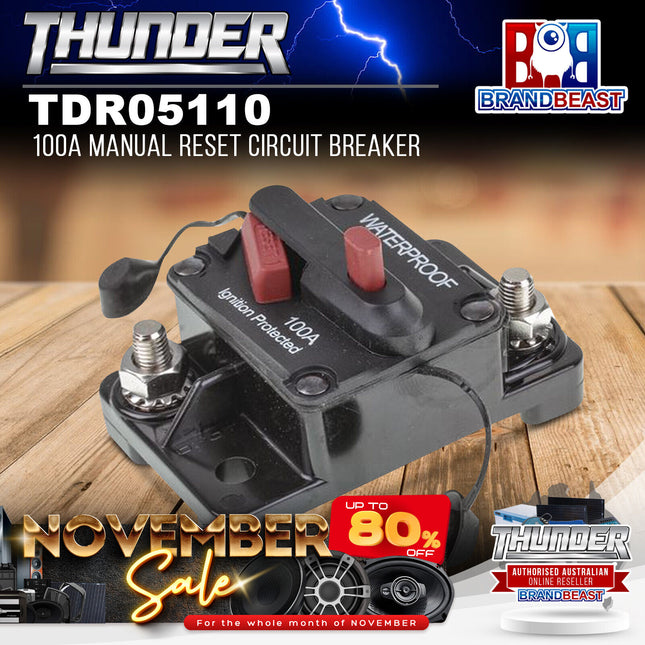 Thunder TDR05110 100A Manual Reset Circuit Breaker