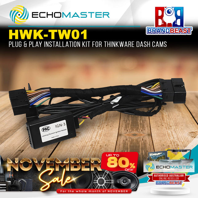Echomaster HWK-TW01 Plug-N'-Play Installation Kit For Thinkware Dashcams