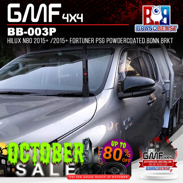 GMF4x4 BB-003P UHF Antenna Bracket Suits Hilux N80/Fortuner 2015+ Passenger Side