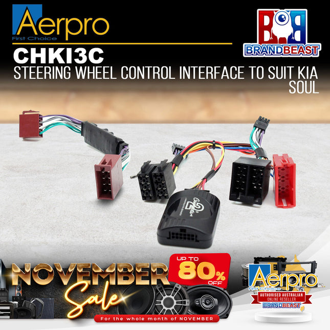 Aerpro CHKI3C Steering Wheel Control Harness Suit to Kia Soul
