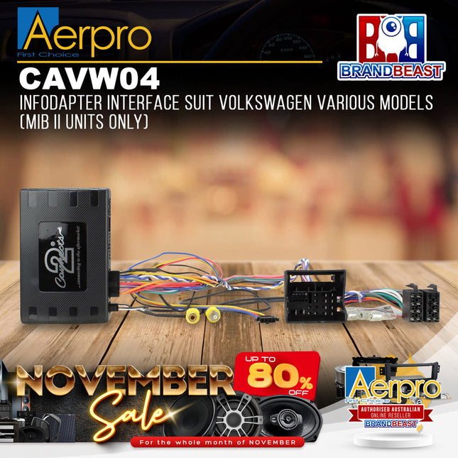 Aerpro CAVW04 Infodapter Interface Suit Volkswagen Various Models