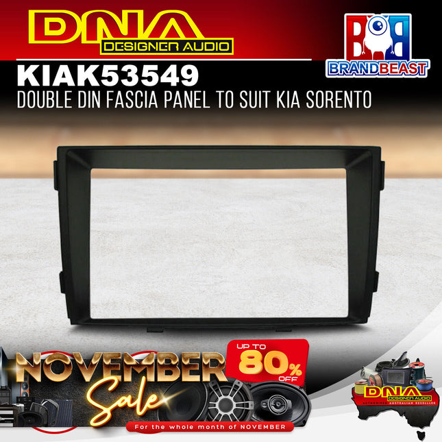 DNA KIA-K53549 Double DIN Fascia Panel to Suit Kia Sorento