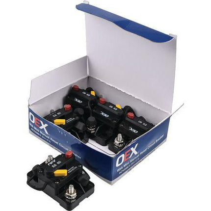 OEX ACX2086/5 60A Mini Manual Reset Circuit Breaker Type 3 Switchable Box of 5