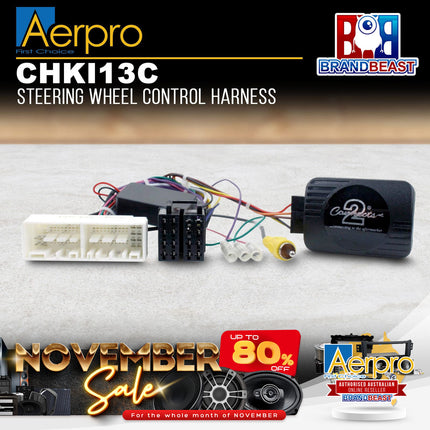 Aerpro CHKI13C Steering Wheel Control Harness to Suit Hyundai Elantra 2016- AD