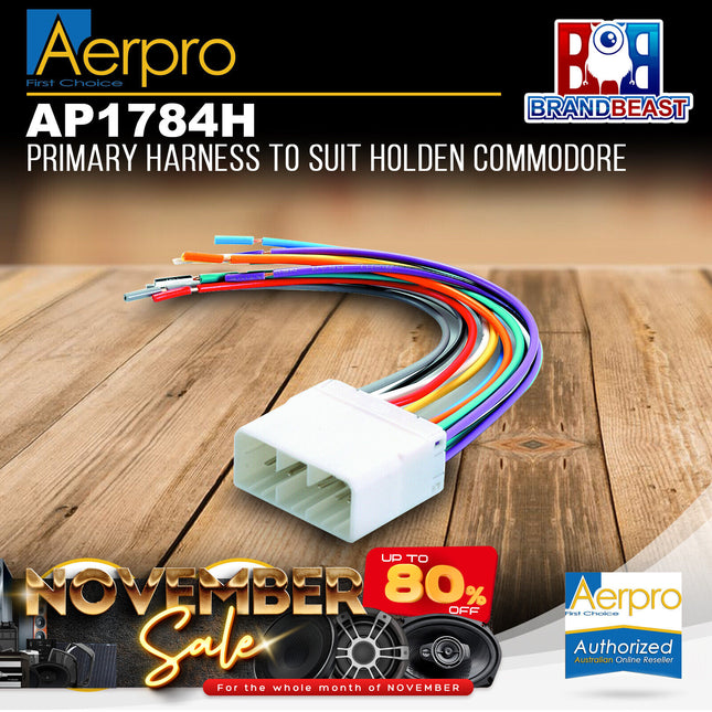 Aerpro AP1784H Primary Harness to Suit Holden Vehicles