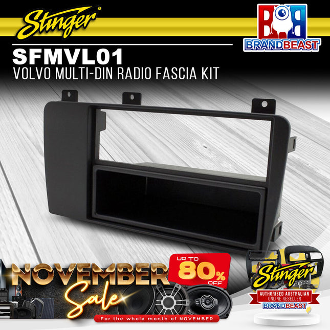 Stinger SFMVL01 Multi-DIN Radio Fascia Kit Suit Volvo Various Models