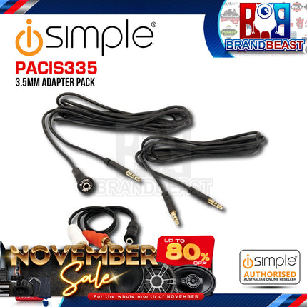 iSimple PACIS335 Flush Audio Dash Mountable AUX Input Adaptor
