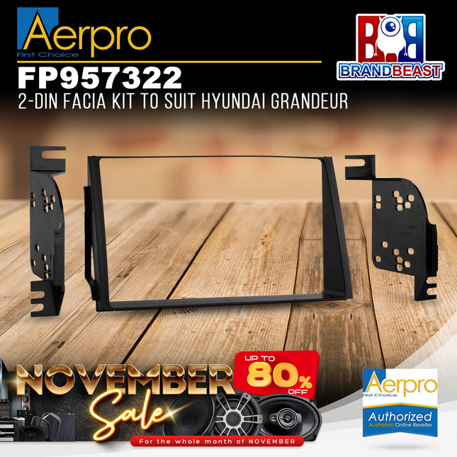Aerpro FP957322 2-DIN Facia Kit to Suit Hyundai Grandeur