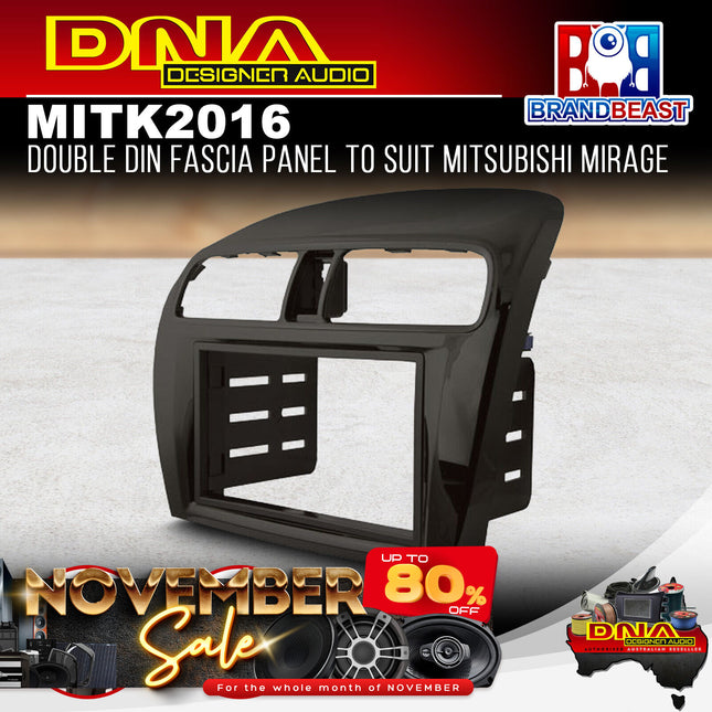DNA MIT-K2016 Double DIN Fascia Panel To Suit Mitsubishi Mirage