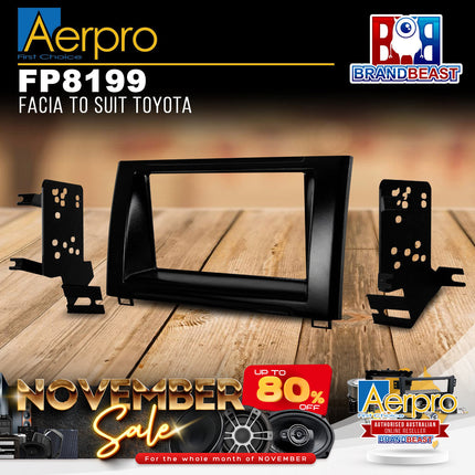 Aerpro Fp8199 Facia To Suit Toyota