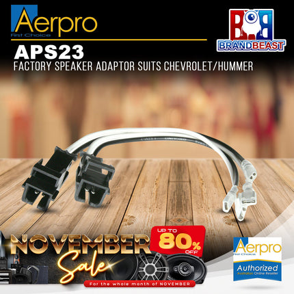 Aerpro APS23 Factory Speaker Adaptor Suit Chev/Hummer