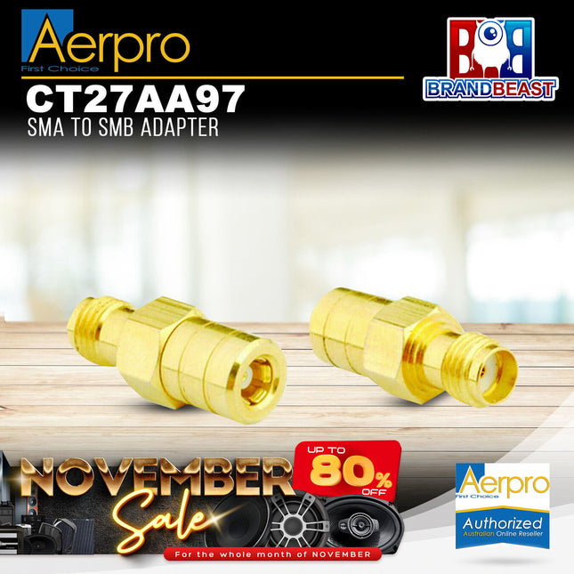Aerpro CT27AA97 SMA To SMB Adapter