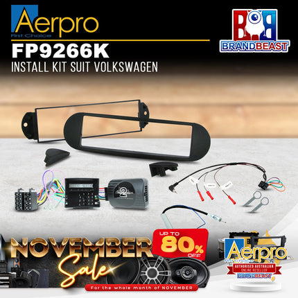 Aerpro FP9266K Single DIN Install Kit to Suit Volkswagen Beetle