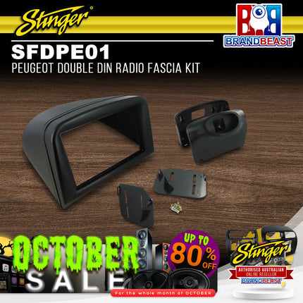 Stinger SFDPE01 Peugeot Double DIN Radio Fascia Kit