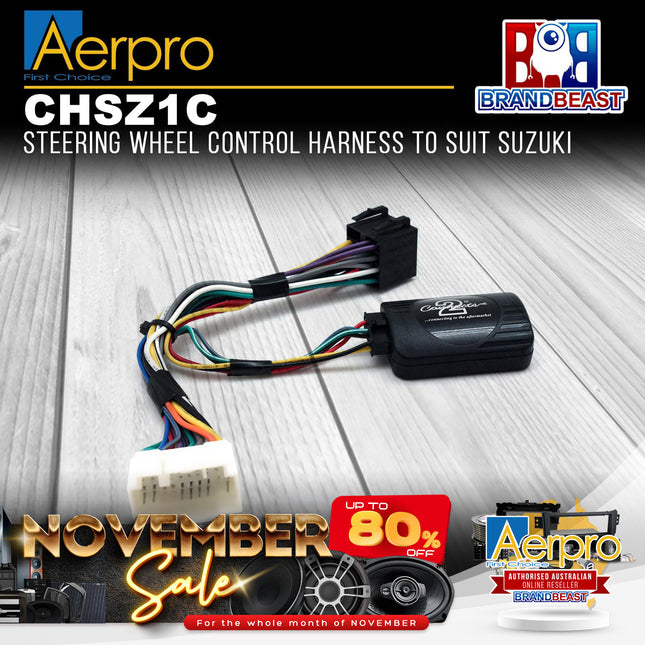 Aerpro CHSZ1C Steering Wheel Control Harness to Suit Suzuki