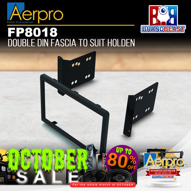 Aerpro FP8018 Double DIN Dark Grey Facia Kit Suit Holden Various Models