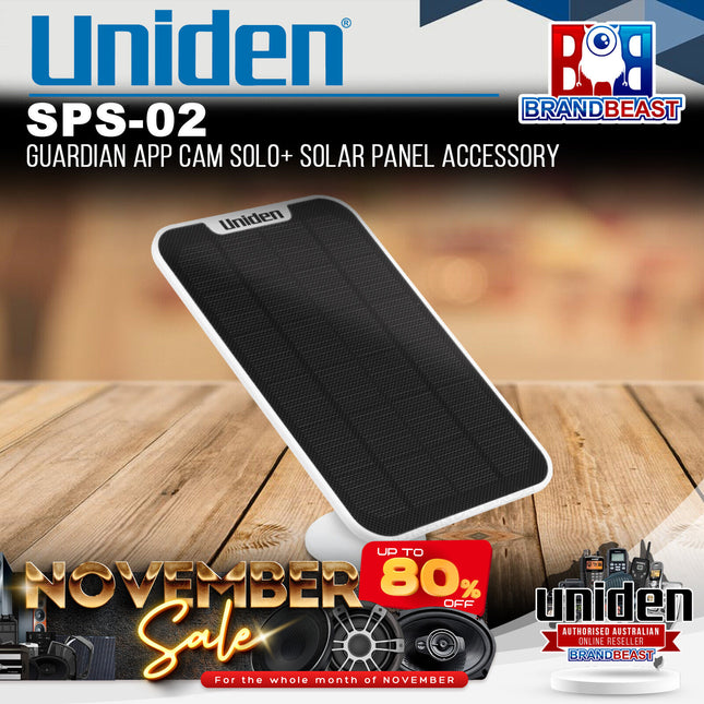 Uniden SPS-02 Solar Panel Accessory for the App Cam Range Security Cameras