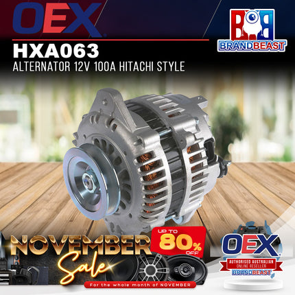 OEX HXA063 Alternator 12V 100A Hitachi Style