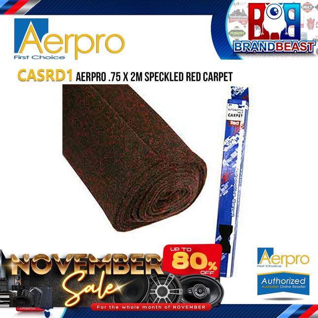 Aerpro CASRD1 .75 X 2M Speckled Red Carpet