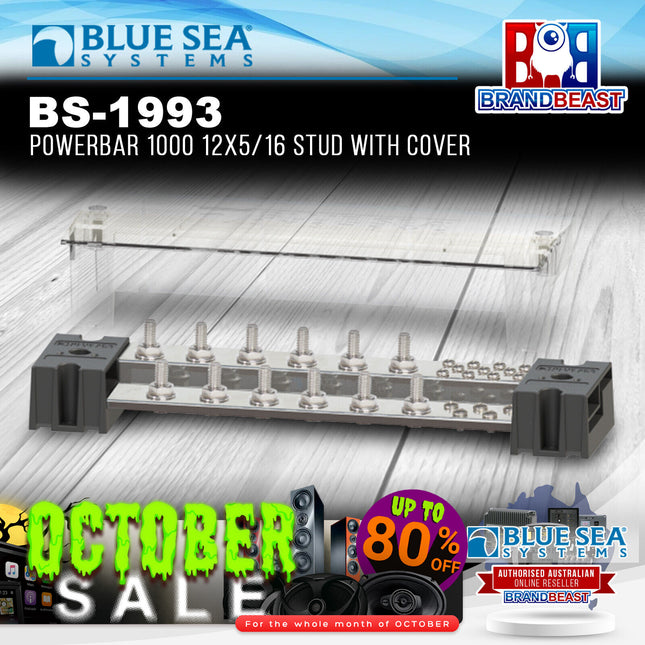 Blue Sea Systems BS-1993 PowerBar 1000 12x5/16 Stud with Cover