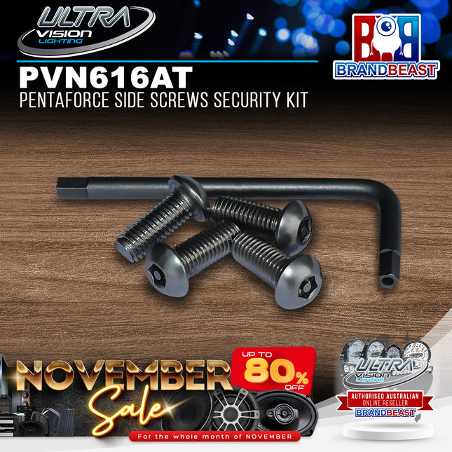 Ultra Vision Lighting PVN616AT Pentaforce Side Screws Security Kit