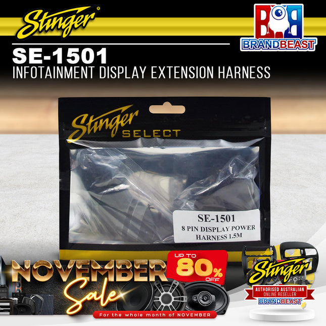 Stinger SE-1501 Infotainment Display Extension Harness