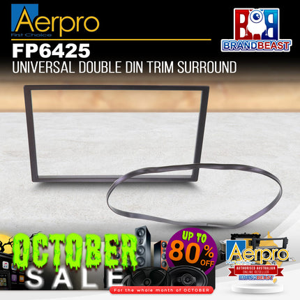 Aerpro FP6425 Universal Double DIN Trim Surround - Black