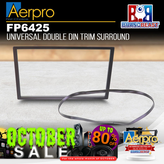 Aerpro FP6425 Universal Double DIN Trim Surround - Black