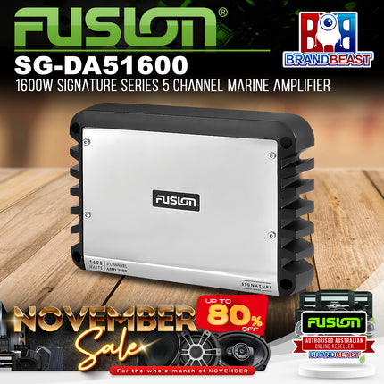 Fusion SG-DA51600 1600W 5 Channel Class D Marine Amplifier