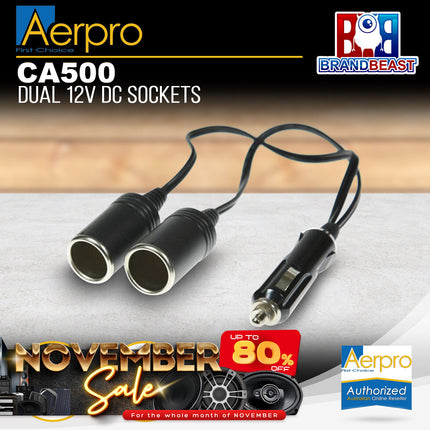 Aerpro CA500 Dual 12V DC Sockets