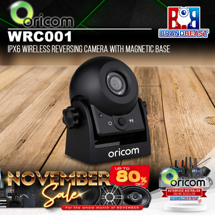 Oricom WRC001 IPX6 Wireless Reversing Camera With Magnetic Base
