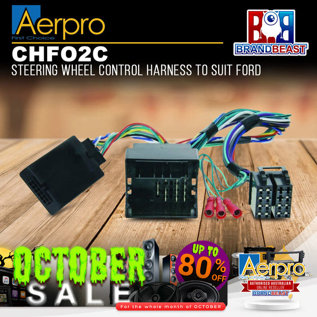 Aerpro CHFO2C Steering Wheel Control Harness Suit Ford Various Vehicles
