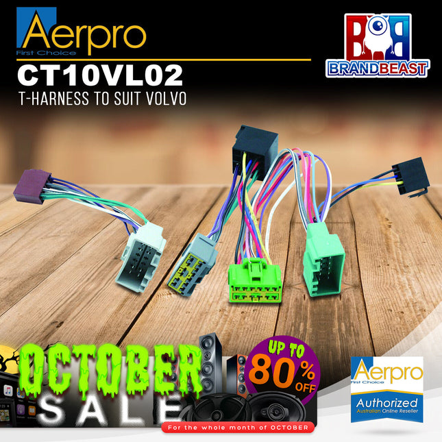 Aerpro CT10VL02 T-Harness to Suit Volvo