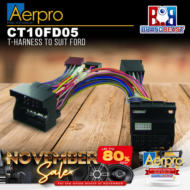 Aerpro CT10FD05 T-Harness to Suit Ford