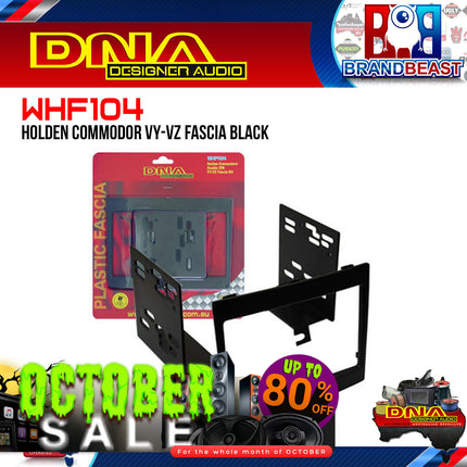 DNA WHF104 Double DIN Fascia Suit Holden Commodore VY-VZ - Black