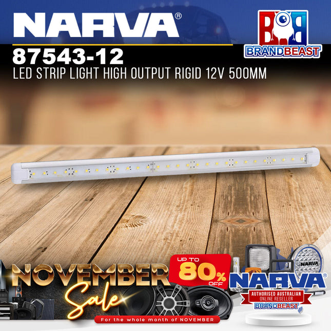 Narva 87543-12 LED Strip Light High Output Rigid 12V 500mm