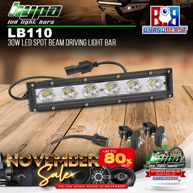 HYPA LB110 30W LED Spot Beam Driving Light Bar