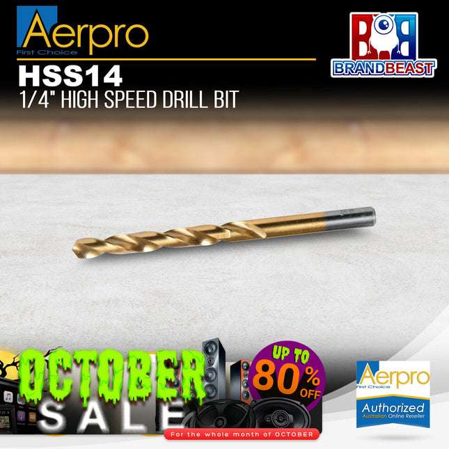 Aerpro HSS14 1/4" High Speed Drill Bit