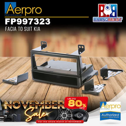 Aerpro FP997323 Single DIN Black Facia Kit Suit Kia Various Models