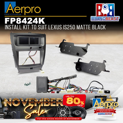 Aerpro FP8424K Double DIN Install Kit to Suit Lexus IS250 2006-2013